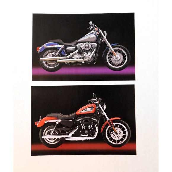 Harley Davidson 13 Frameable Prints Motorcycle Bikes Hog 15 x 10 Inch Boxed - Picture 7 of 11